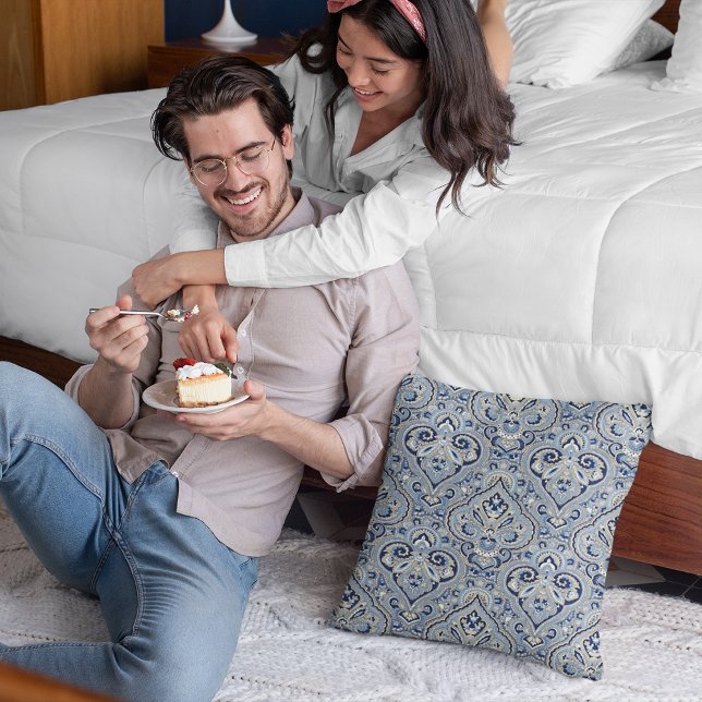 Almofada Paris Paisley Indigo (Criador carregado)