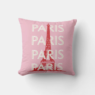 Almofada Paris, Viagem, Arte Retroativa, Rosa