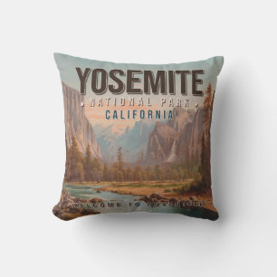 Almofada Parque Nacional de Yosemite, California Vintage, 1