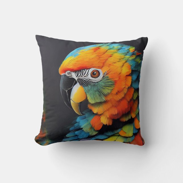 Almofada Parrot Bird Discovery Natureza da Aventura (Frente)