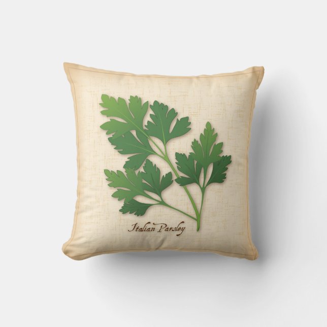 Almofada Parsley Herb italiano (Frente)