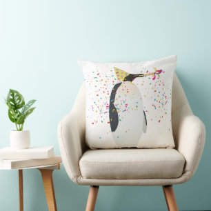 Almofada Partida de pinguins - Animais com festa