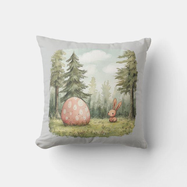 Almofada Páscoa da floresta (Frente)