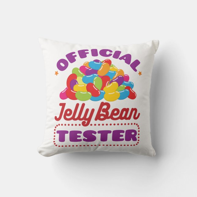 Almofada Páscoa do Jelly Bean Tester Oficial (Frente)