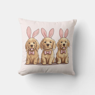 Almofada Páscoa Retriever Cachorros De Cachorro De Cachorro