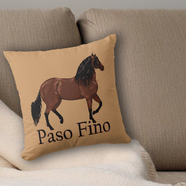 Almofada Paso Fino Horse Ilustração Equestre