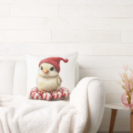 Almofada Pássaro de Natal na hortelã-pimenta