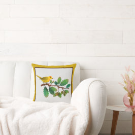 Almofada Pássaro em um Travesseiro decorativo inspirado na