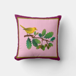 Almofada Pássaro em um Travesseiro decorativo inspirado na