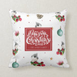 Almofada Pássaro Inverno Tufado Natal do Titmouse Personali<br><div class="desc">Pássaro Inverno Tufted Titmouse Travesseiro decorativo de Padrão de Natal.Os produtos correspondentes podem ser encontrados na coleção de Titmouse Tufted de Natal.</div>