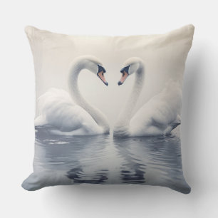 Almofada Pássaro Swan Selvagem Selvagem Selvagem Arte Color