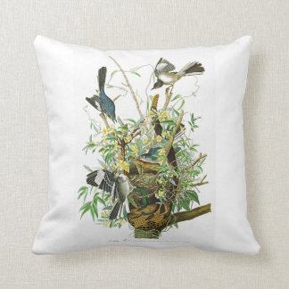 Almofada Pássaros de zombaria de John James Audubon do
