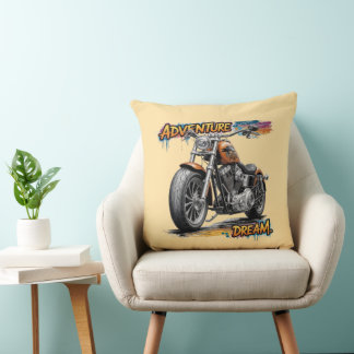 Almofada Passeio dos Sonhos de Aventura – Moto Chopper Vint