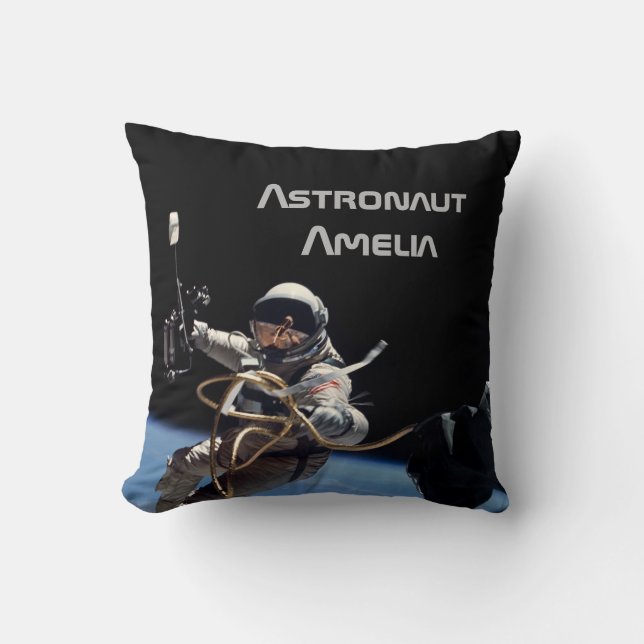 Almofada Passeio Espacial de Astronauta Pessoal (Frente)