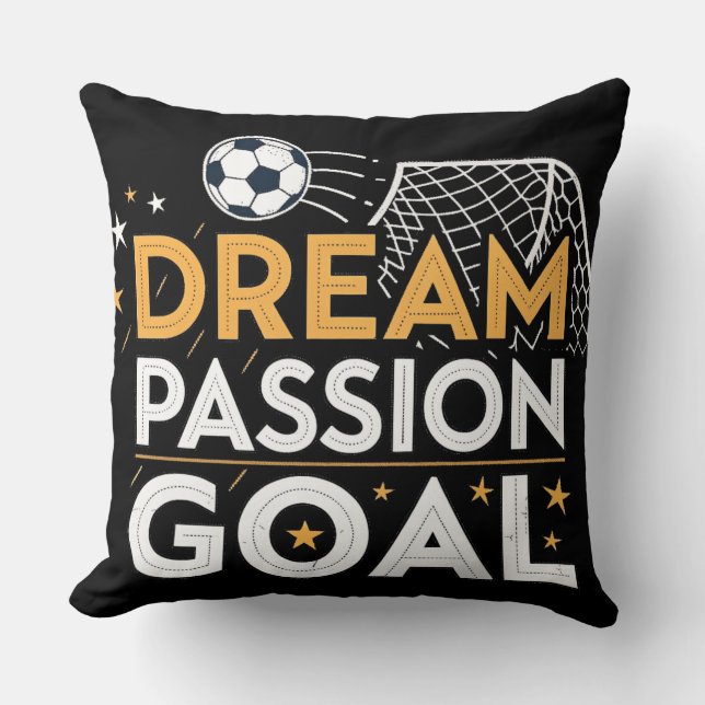 Almofada Passion Goal Motivational Throw Pillow (Frente)