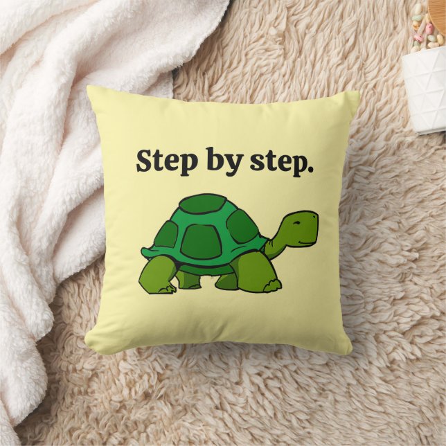 Almofada Passo a Passo Cartoon Turtle, vitória persistente (Cobertor)