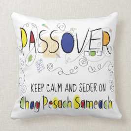 Almofada Passover do travesseiro 20 x 20 Chag Pesach Sameac