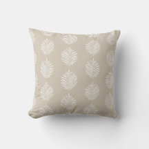 Pasta Tropical Palm Leaf Pattern Beige