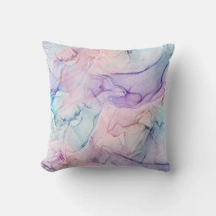 Almofada Pastel Aguarela Etéreo Tênue Fantasia Glam Ink