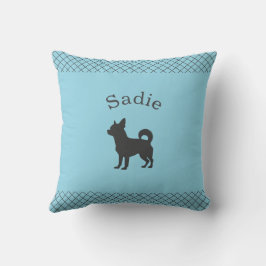 Almofada Pastel Azul Chihuahua Personalizado Correspondente