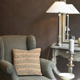 Almofada Pastel beige - listras florais