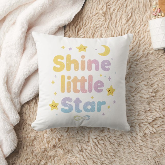 Almofada Pastel "Brilhe Estrelinha" Celestial (Cobertor)
