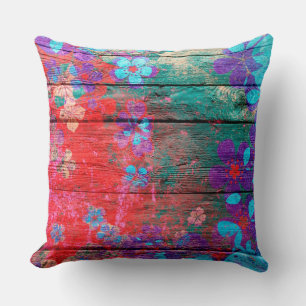 Almofada Pastel Color Flower on Wood nº 5