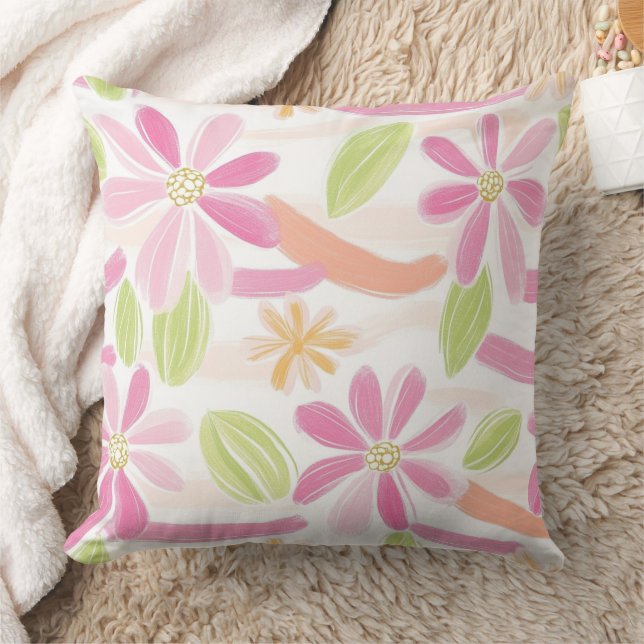 Almofada Pastel Floral Retrô (2) (Cobertor)