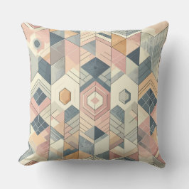 Almofada Pastel Geometric Harmony Pattern