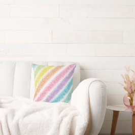 Almofada Pastel Glitter Rainbow