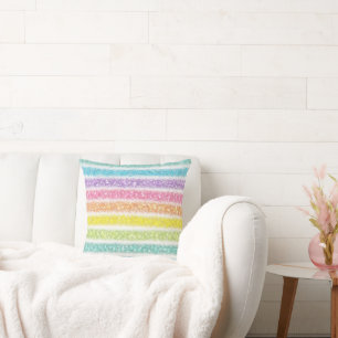 Almofada Pastel Glitter Rainbow