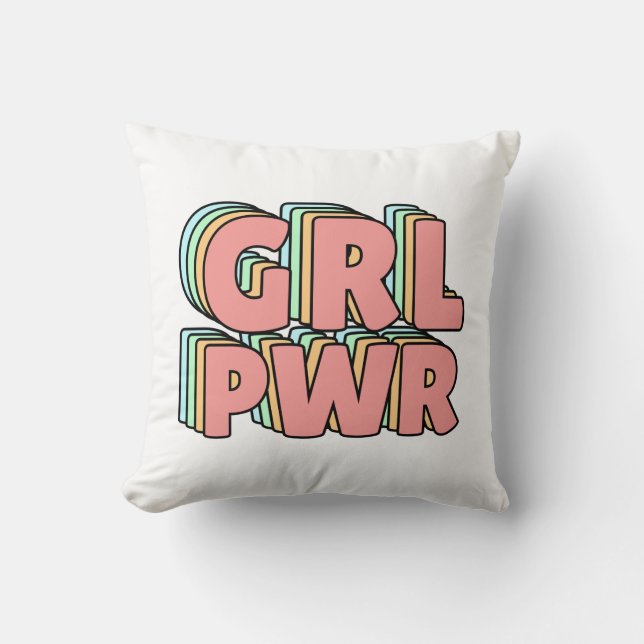 Almofada Pastel GRL PWR (Frente)