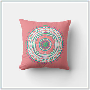 Almofada Pastel Mandala rosa