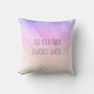 Almofada pastel ombre abstrato watercolor adicionar texto
