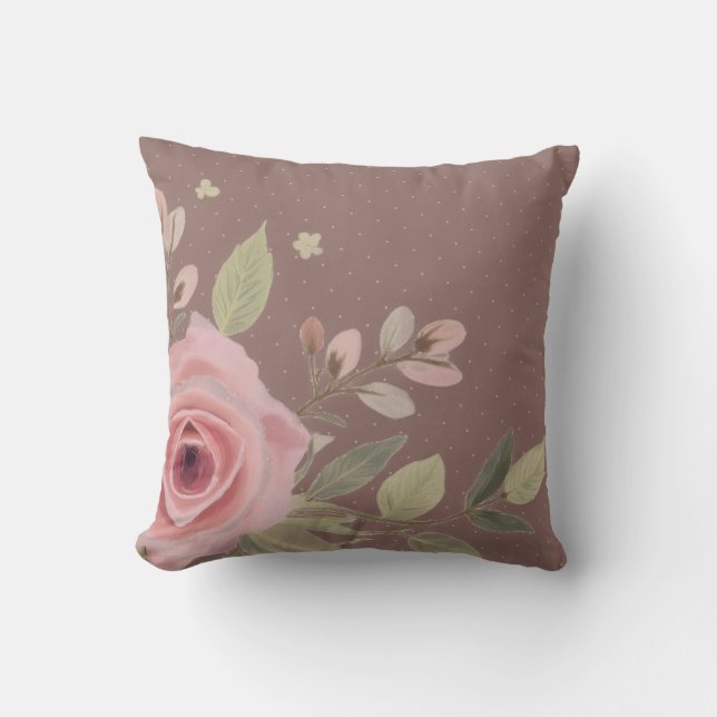 Almofada Pastel Pink Rose (Frente)