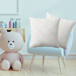 Almofada Pastel retrô com faixas de doce para diagnóstico