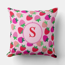 Almofada pastelaria cor-de-rosa fruta natural