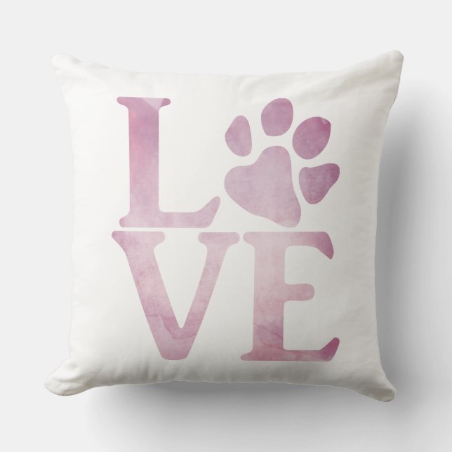 Almofada Pata de Amor Rosa Clássica (Frente)
