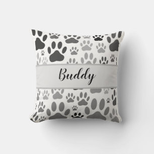 Almofada Pata De Cão Imprime Por Todo O Nome Personalizado
