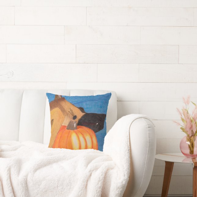 Almofada Patas de cachorro e travesseiro de abóbora (Sofá)