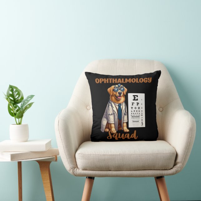 Almofada Patas e Visão Esquadrão de Oftalmologia Animal (Cadeira)
