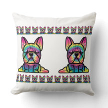 Patas Pacífico: Bulldog de Ioga em Cores Tie Dye