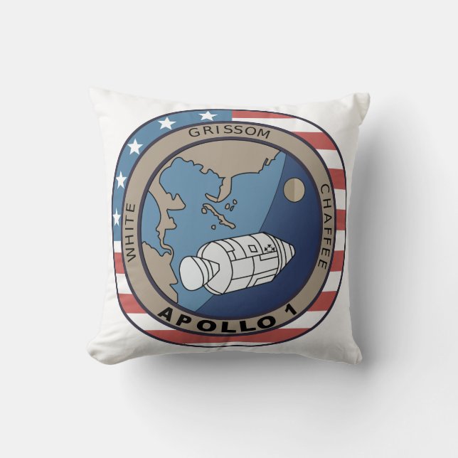 Almofada Patch de Missão Apollo 1 (Frente)
