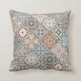 Almofada Patchwork de patches quadrados