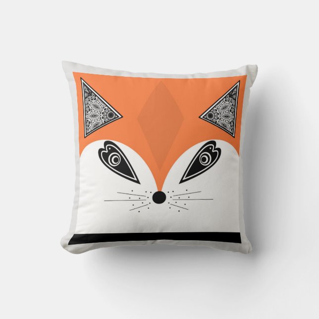 Almofada Patchwork Fox, applique Fox, Fox, Crianças (Frente)