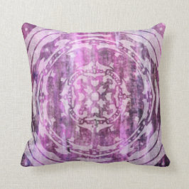 Almofada Patina roxo: Mandala e diamantes