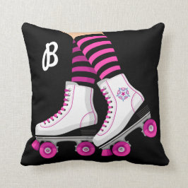 Almofada Patins Rosa e Preto