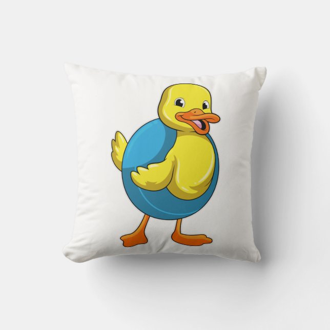 Almofada Pato a Nadar com anel de Natação (Frente)
