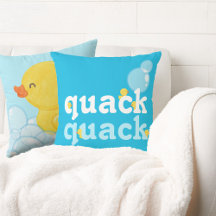 Pato de Borracha com Aquarela Azul Dupla Face