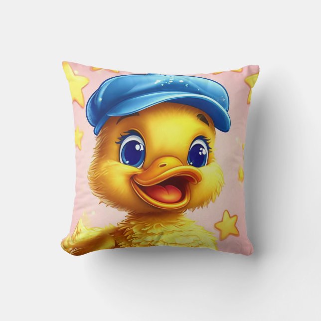 Almofada Pato de desenho animado fofo (Frente)